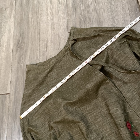 Pink House Japan Olive Wrap Floral Embroidered Maxi Skirt size L - Picture 15 of 15